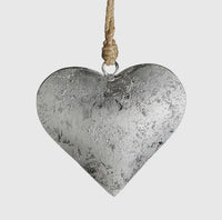 Silver Antique Heart