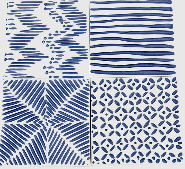Coaster Rhythm in Blue Set of 4