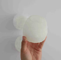 Selenite/Satin Spar Rustic Candle Holder