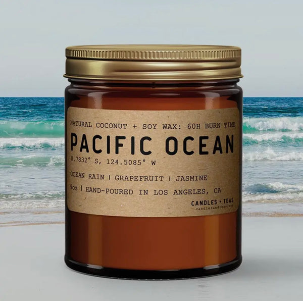 Pacific Ocean Candle: Natural Coconut Soy Wax Candle