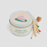 Birthday Cake Scented Candle and Matches Set