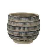 Cyrus Cachepot, Cement, White - Sm