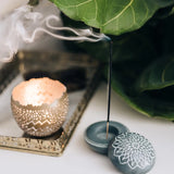 Stone Incense and Candleholder