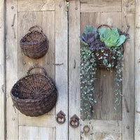 Willow Round Wall Baskets Natural