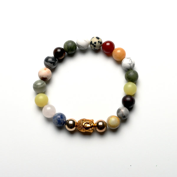 Gemstones Buddha Bracelet