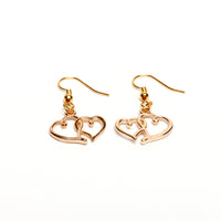 Gold Heart Earrings